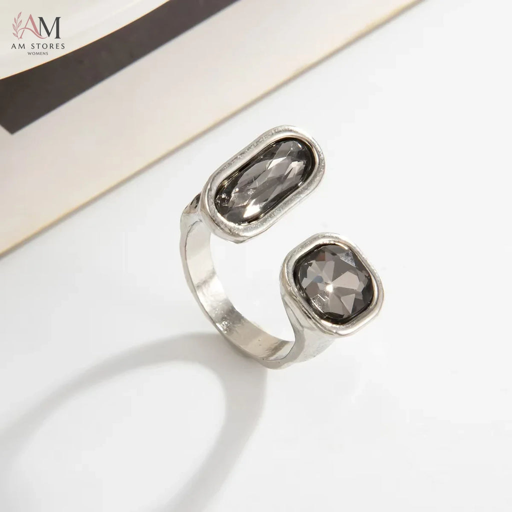 Acrylic Open Adjustable Women's Ring - view 2