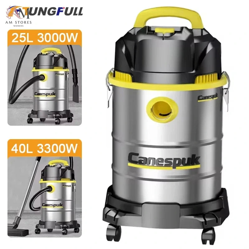 25L/40L Vacuum Cleaner High Power Wet And Dry Blowing 3in1 Car Wash Shop Hotel Household Commercial Industrial Vacuum Cleaner