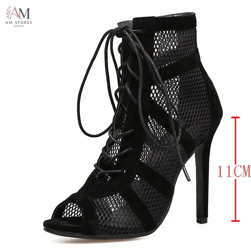 Women's Open-Toe High-Heel Pumps - view 7