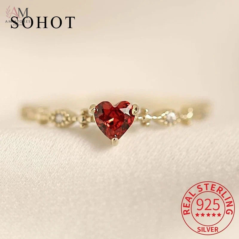 Real 925 Sterling Silver Cubic Zirconia Women's Ring - view 1