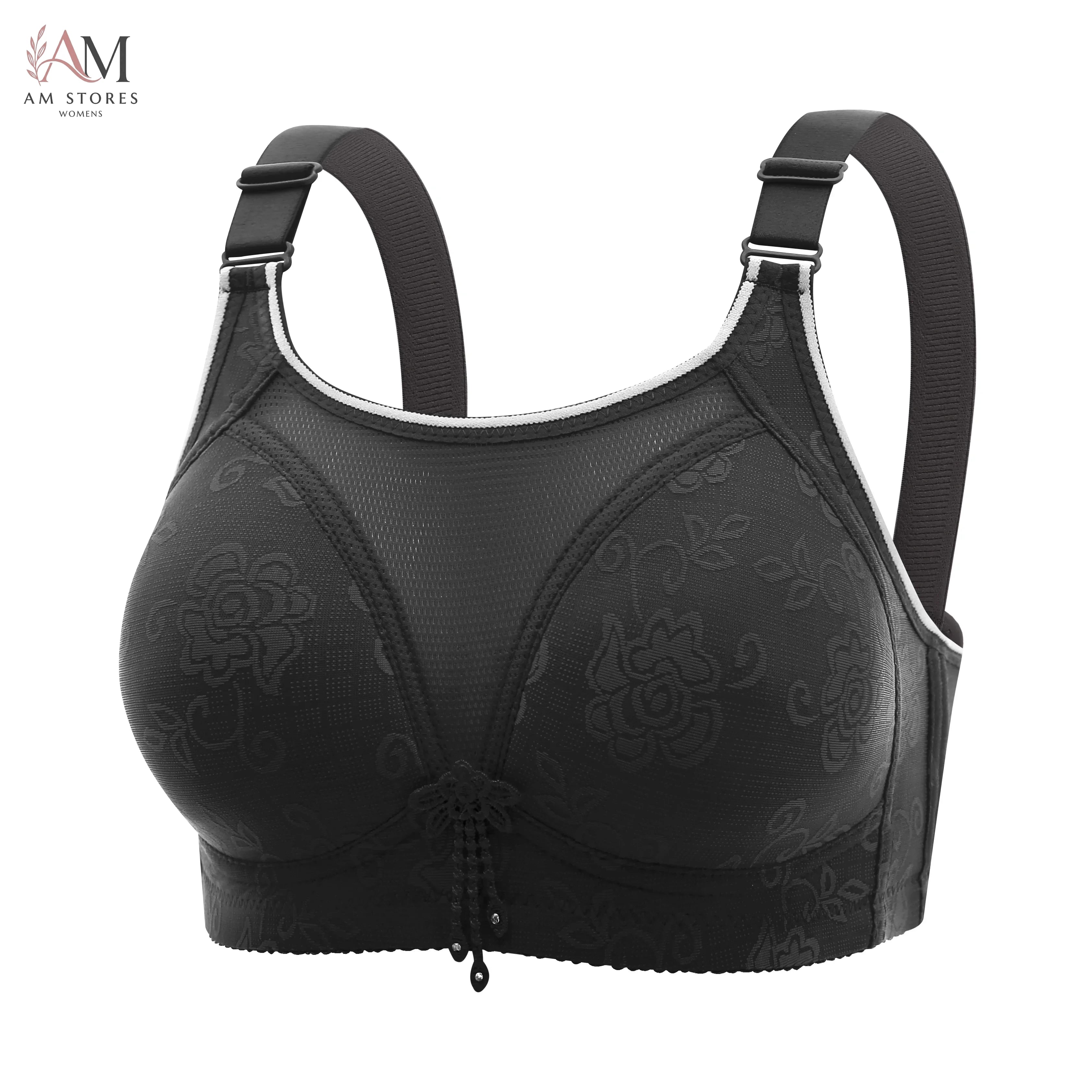 Women's Plus-Size Wireless Breathable Lace Seamless Bra - view 12