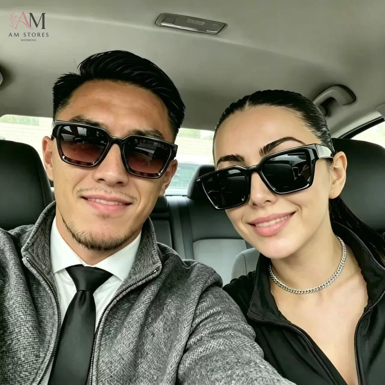 Unisex Vintage Square Driving Sunglasses UV400 - view 1