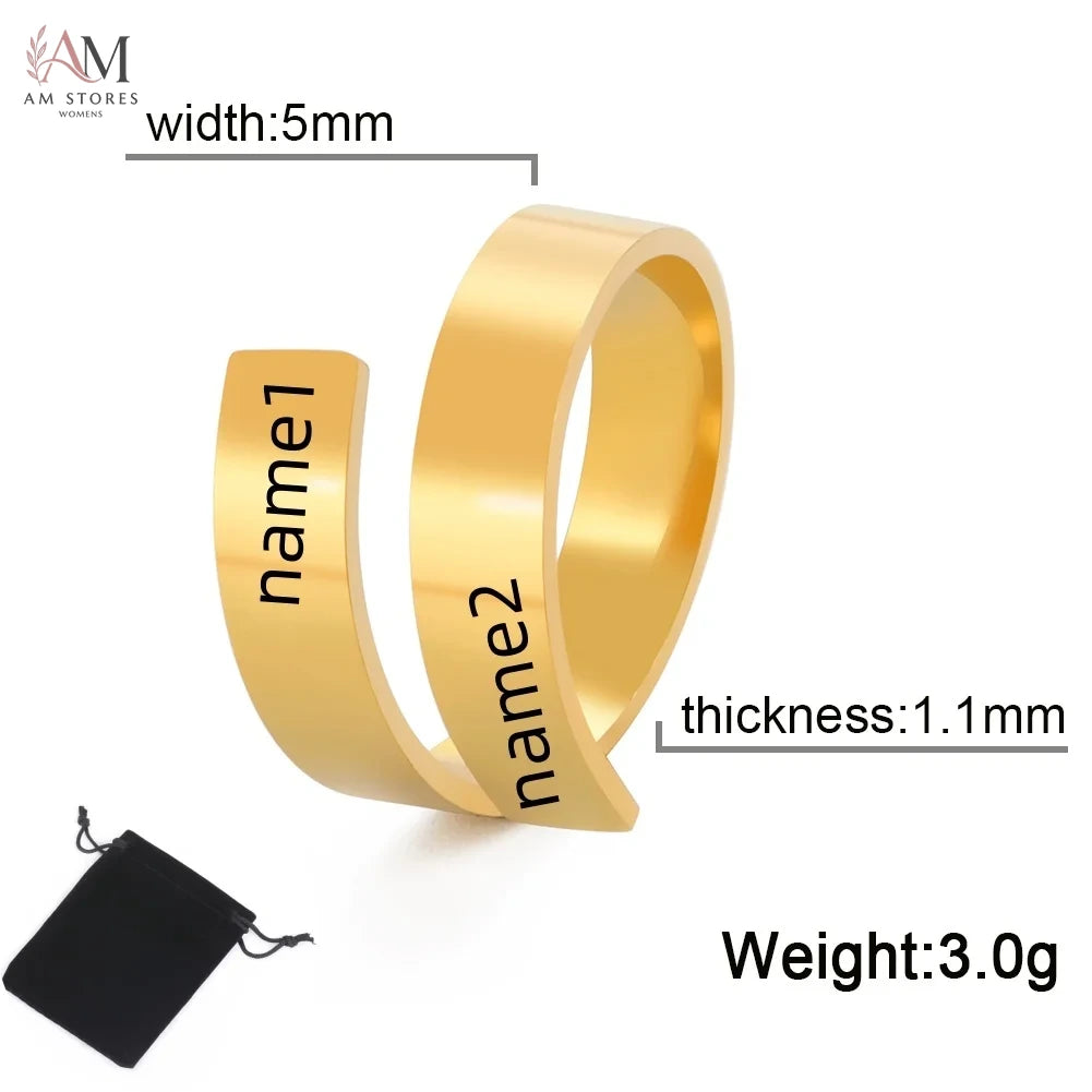Stainless Steel Adjustable Geometric Women's Ring - view 8