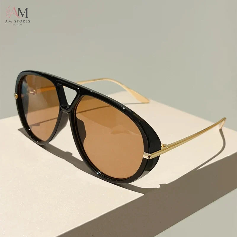 KAMMPT Women's Vintage Oversized Aviator Sunglasses - view 9