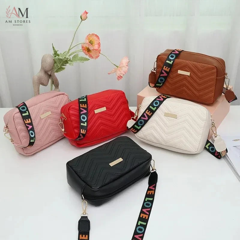 Rilibegan Embroidered PU Leather Camera Shoulder Bag - view 3