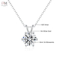 14K Gold Moissanite Pendant Necklace - view 7