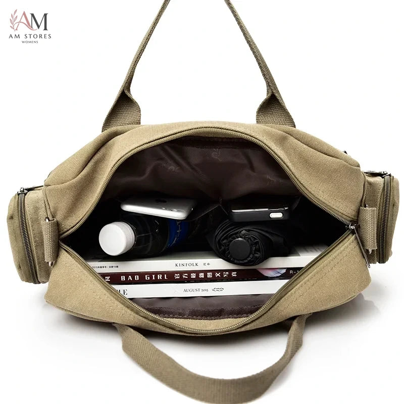 Men's Canvas Travel Crossbody Messenger Bag - view 5