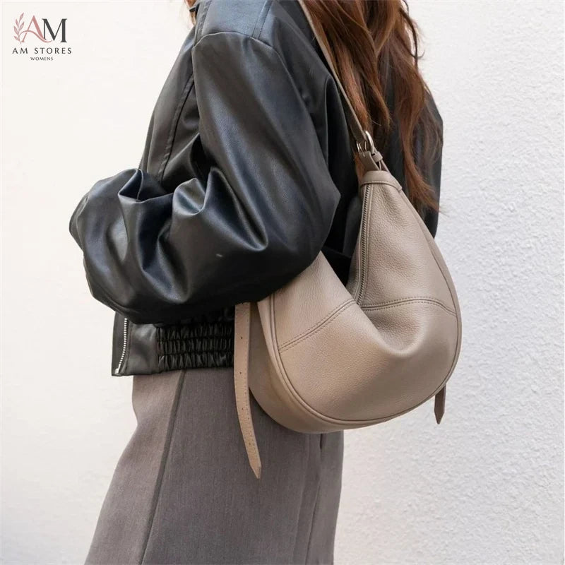 BURMINSA Women's Leather Work Crossbody Bag - view 1