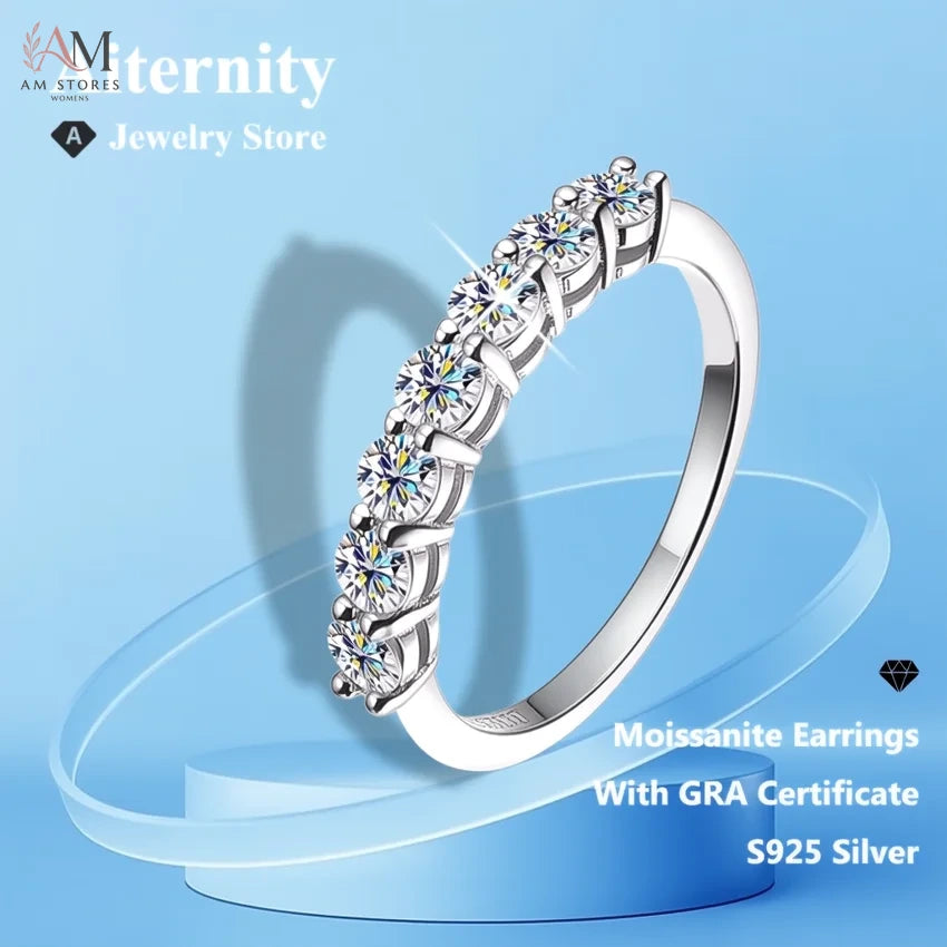 Moissanite Engagement Wedding Unisex Ring - view 6