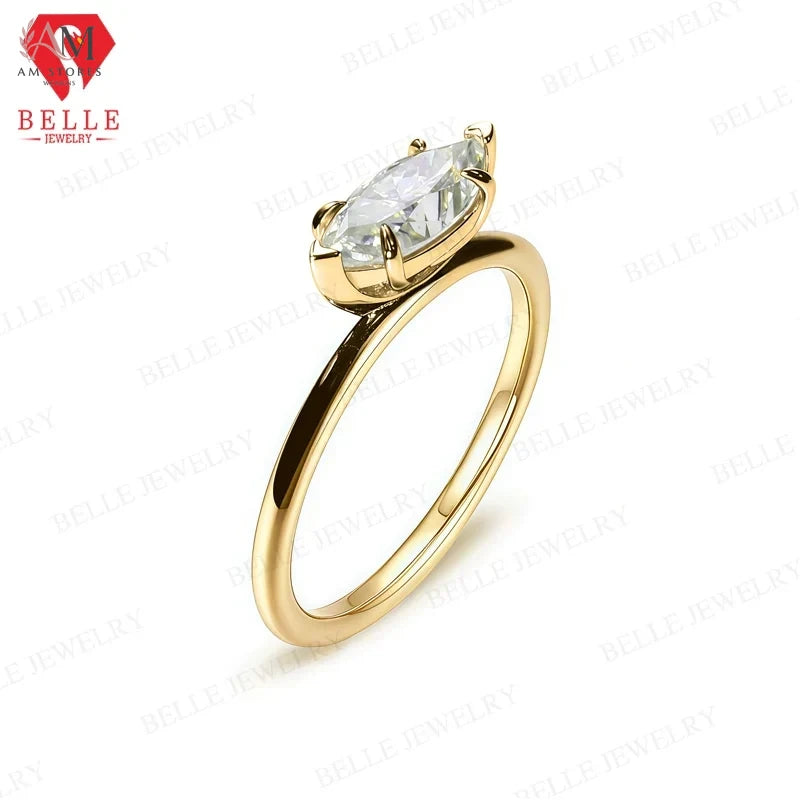 925 Sterling Silver Moissanite Wedding Women's Ring - view 7