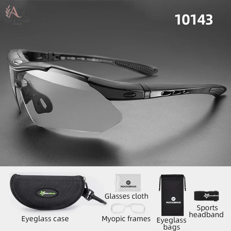 ROCKBROS Unisex Photochromic Cycling Sunglasses UV400 - view 8