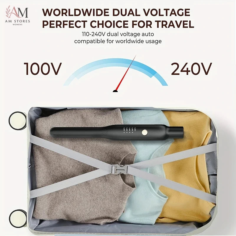 Portable Ceramic Hair Straightening Brush - view 2