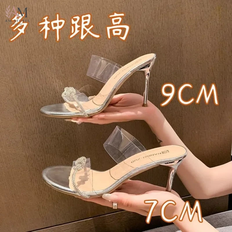 Women's Rhinestone High-Heel Sandals - view 2