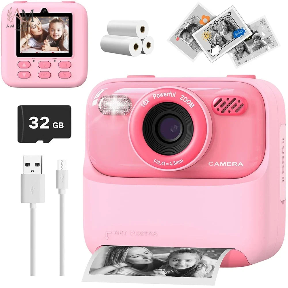 Girls' 1080P Instant-Print Camera - view 9