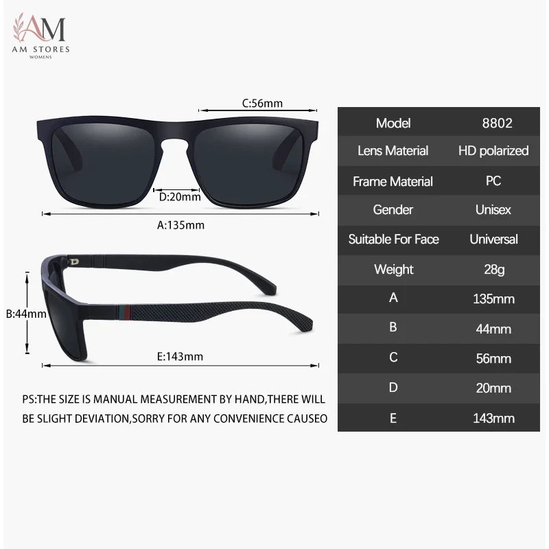 Unisex Vintage Square Polarized Driving Sunglasses UV400 - view 2