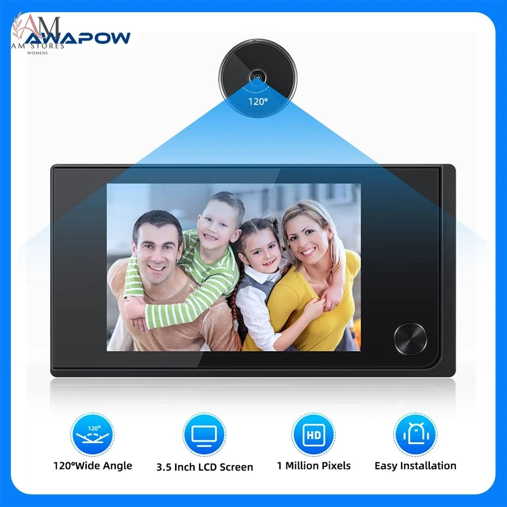 Awapow 3.5-Inch Digital Door Peephole Camera - view 7