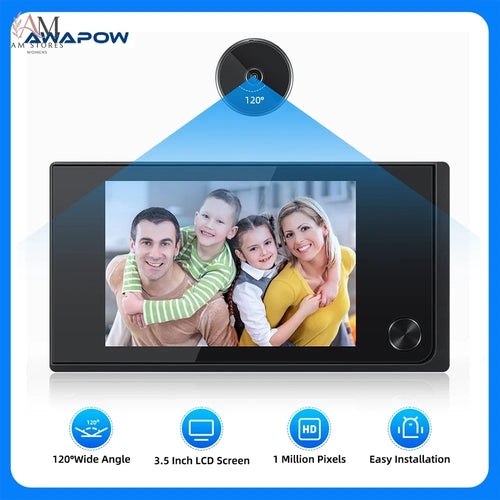 Awapow 3.5-Inch Digital Door Peephole Camera - view 7