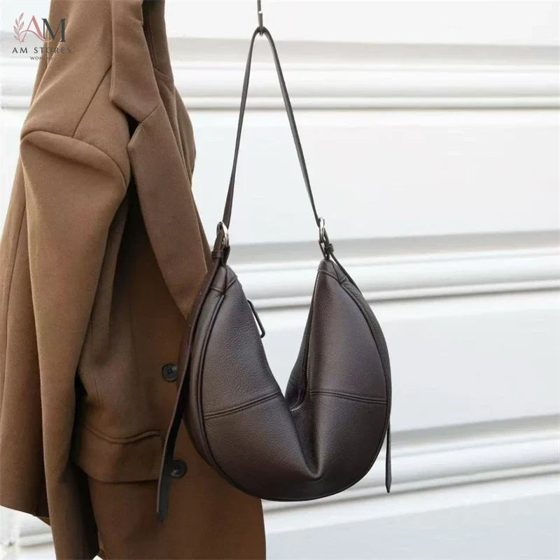 BURMINSA Women's Leather Work Crossbody Bag - view 11