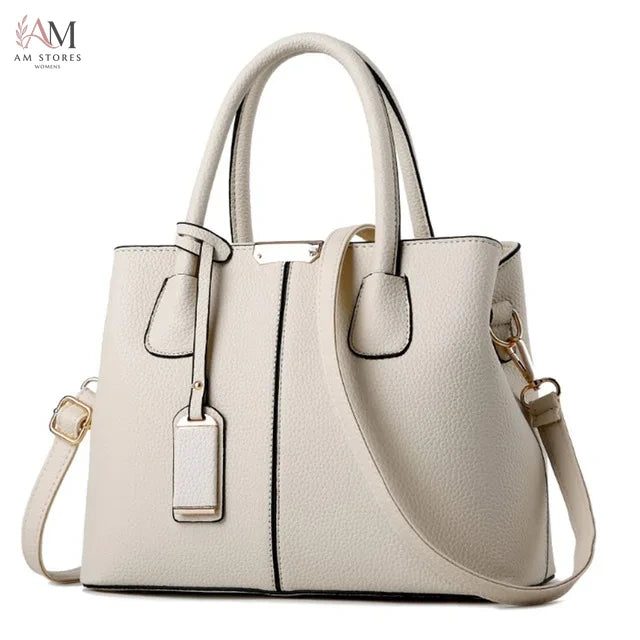 Women's Leather Shoulder Handbag - view 11