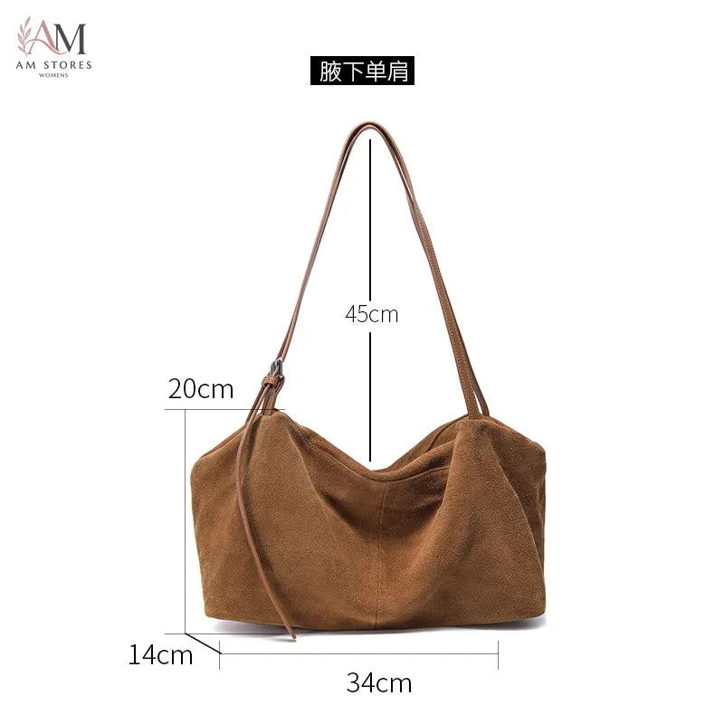 Women's Leather Large-Capacity Tote Bag - view 4