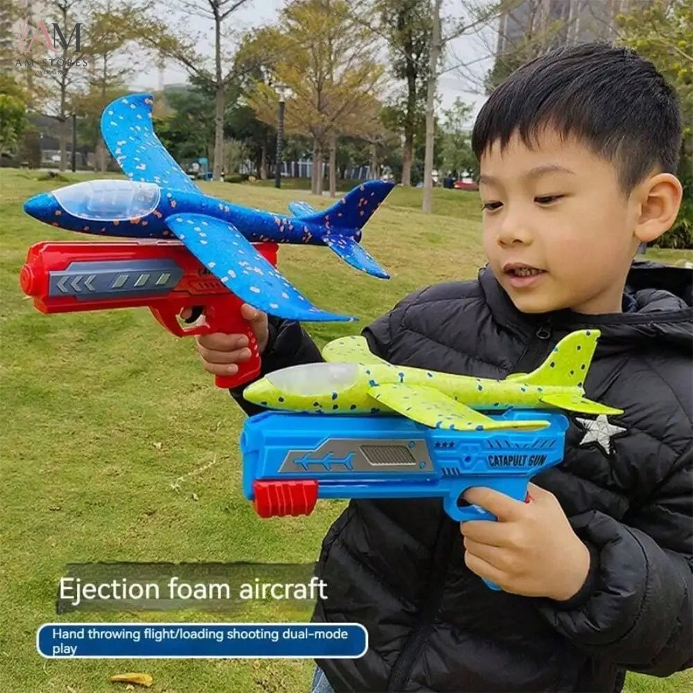 Kids' Catapult Planes Foam Gliders Parent-Child Outdoor Shooting Flying Toys - view 1