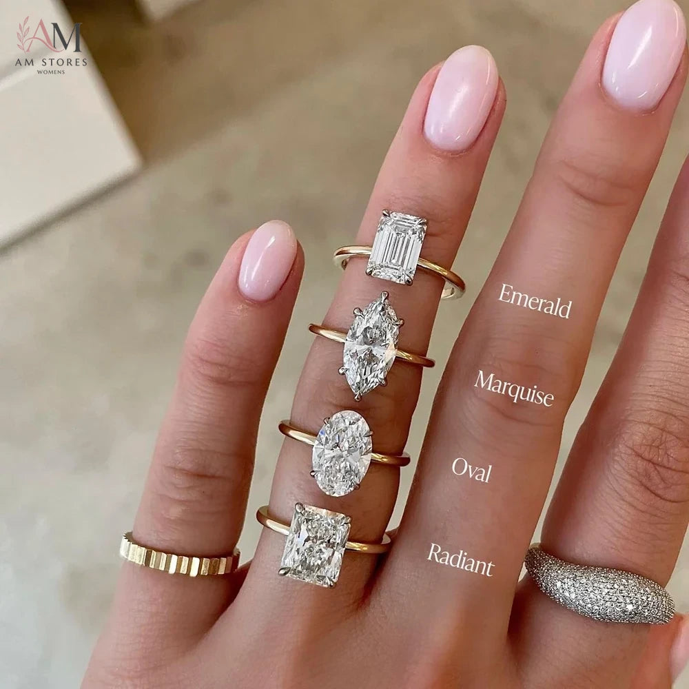 Customizable Moissanite Engagement Women's Ring - view 1