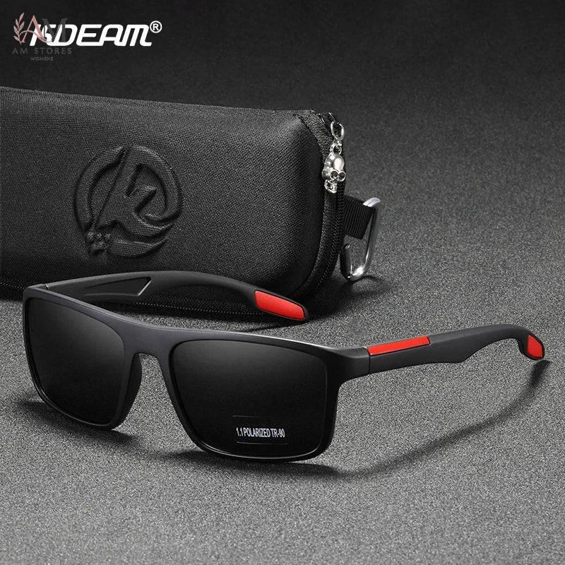 KDEAM Unisex Rectangle Polarized Sports Sunglasses - view 1