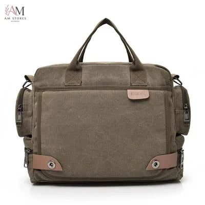 Men's Canvas Travel Crossbody Messenger Bag - view 8