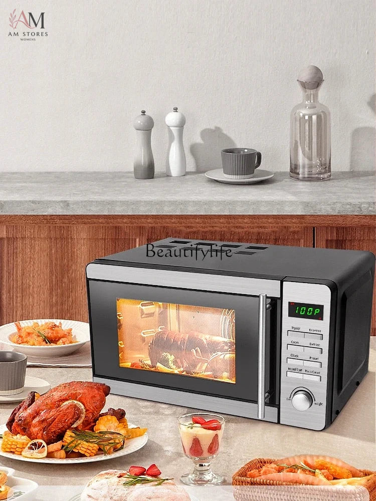 3English button microwave oven