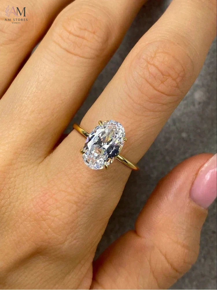 925 Sterling Silver Cubic Zirconia Engagement Wedding Women's Ring - view 5