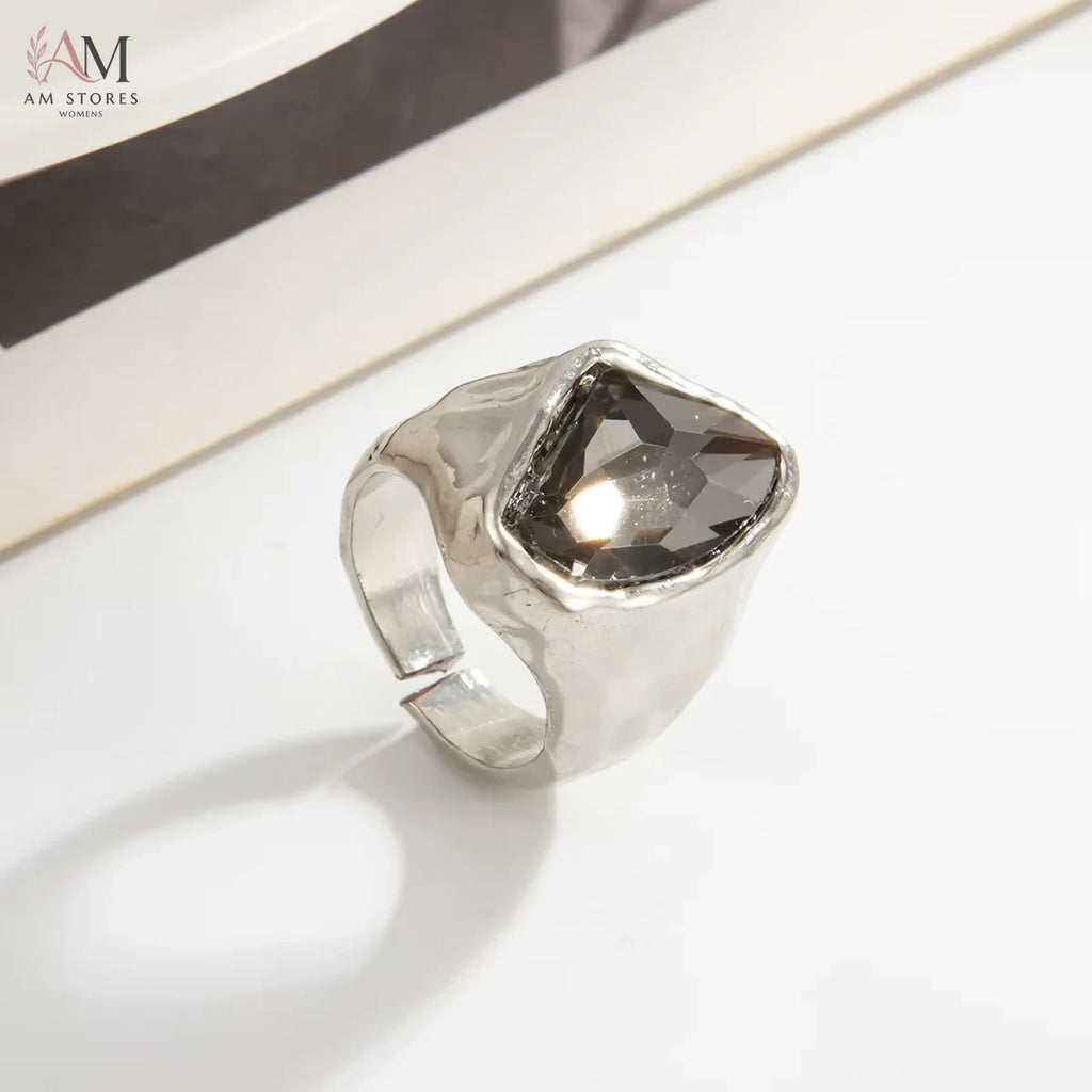 Acrylic Open Adjustable Women's Ring - view 3