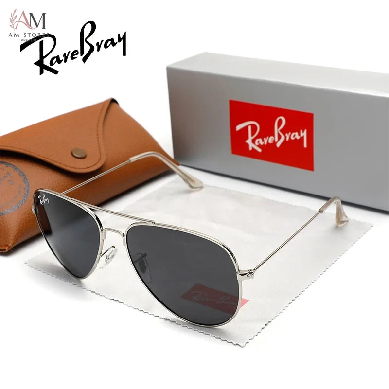 RareBray Unisex Vintage Aviator Polarized Anti-Glare Eyeglasses UV400 - view 9
