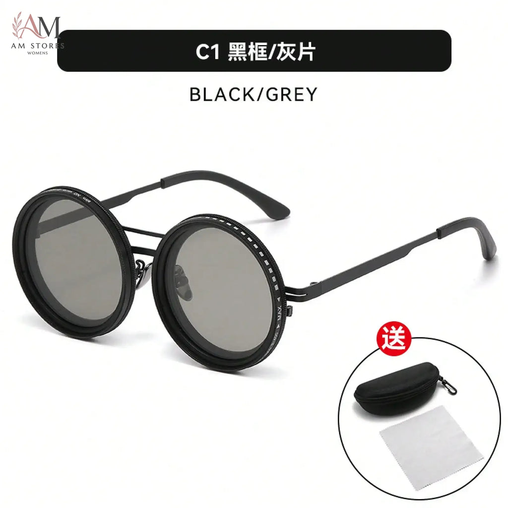 Unisex Vintage Polarized Cycling ND9 Sunglasses - view 1