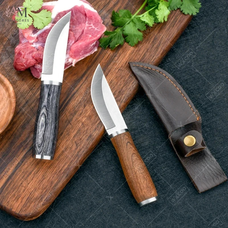 WXCOO Stainless Steel Butcher Knife with Protective Sheath - view 2