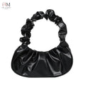 Women's Pleated PU Leather Cloud Shoulder Bag - view 6