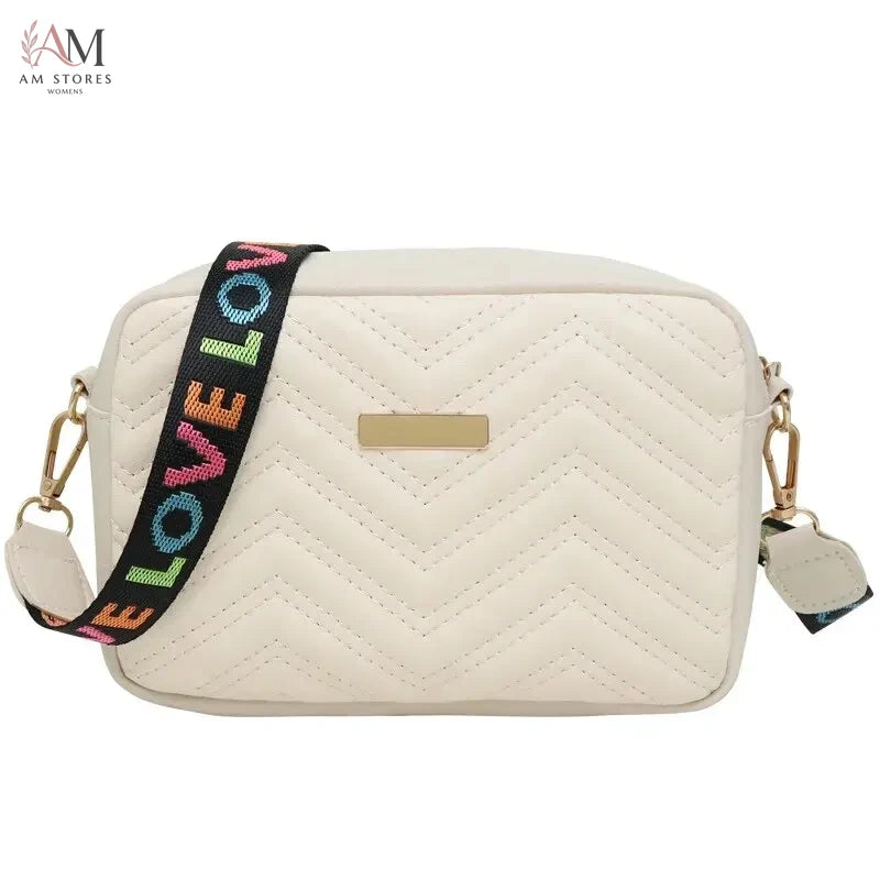 Rilibegan Embroidered PU Leather Camera Shoulder Bag - view 1