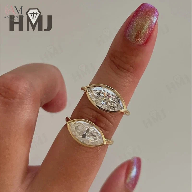Wedding Moissanite Engagement Women's Ring - view 3