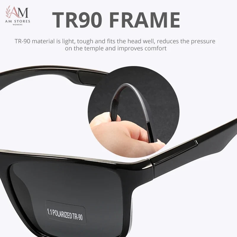 KDEAM Unisex Rectangle Polarized Sports Sunglasses - view 3