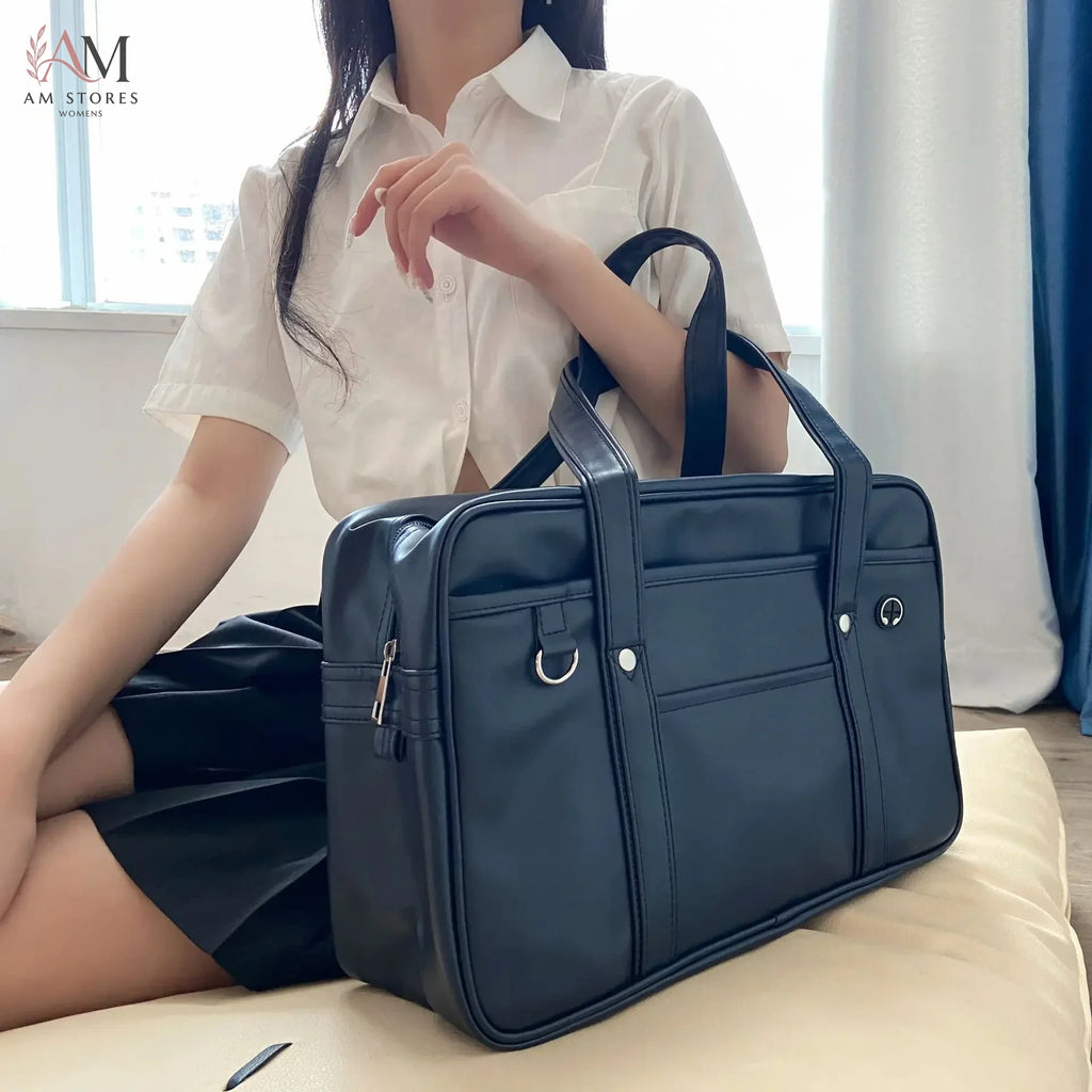 HOMEFISH Women's PU Leather Waterproof Backpack - view 5