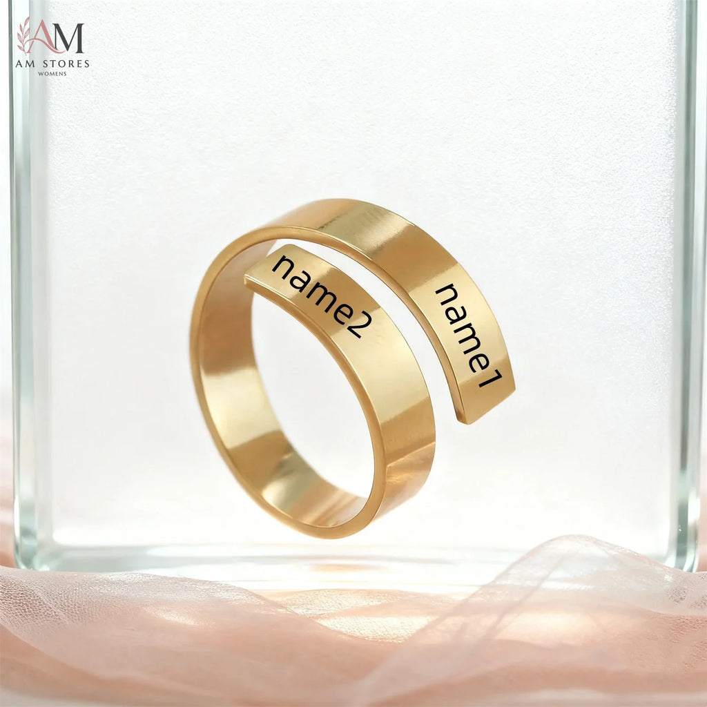 Stainless Steel Adjustable Geometric Women's Ring - view 2