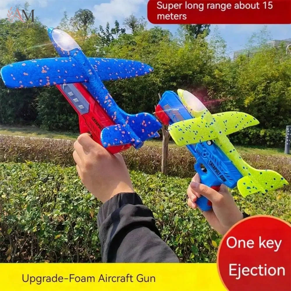 Kids' Catapult Planes Foam Gliders Parent-Child Outdoor Shooting Flying Toys - view 3