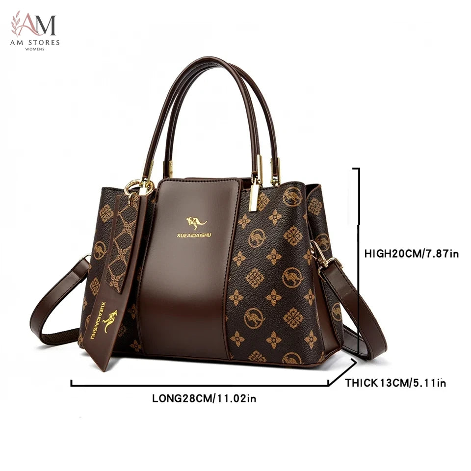Women's Leather Large-Capacity Crossbody Bag - view 4