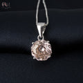 Potiy 2ct Morganite Cubic Zirconia Pendant Necklace - view 7