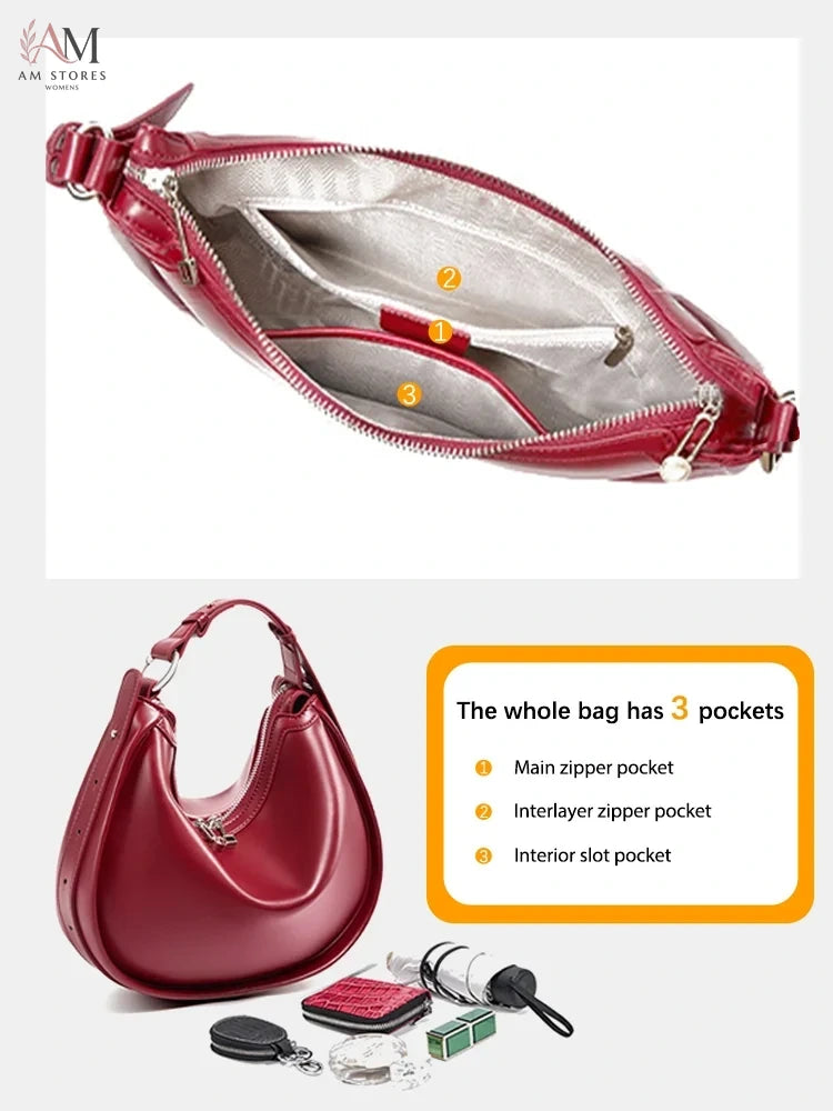 Zency Women's Leather Hobo Bag - view 6