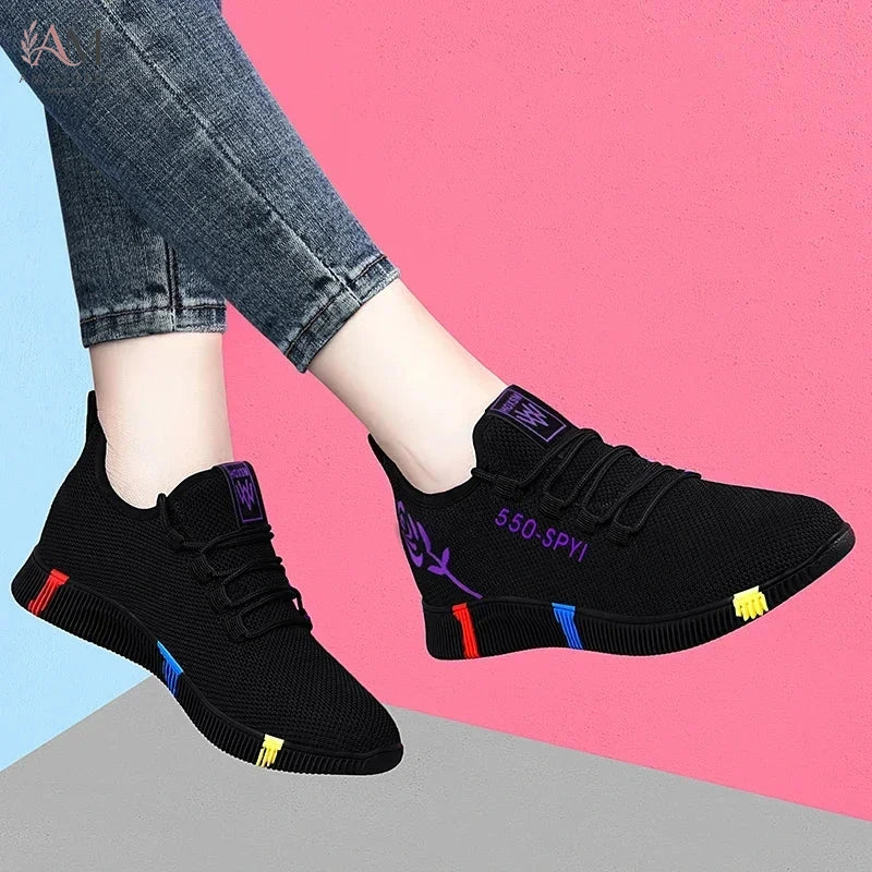 Women's Platform Breathable Casual Sneakers - view 5
