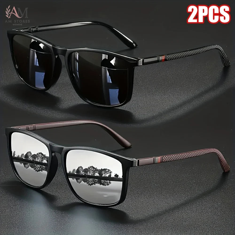 Unisex Vintage Square Polarized Cycling Sunglasses UV400 - view 6