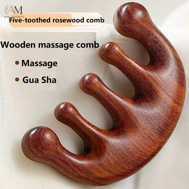 Wooden Scalp Massage Comb - view 3