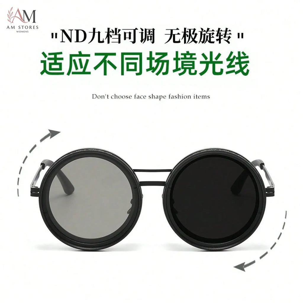 Unisex Vintage Polarized Cycling ND9 Sunglasses - view 5