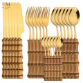 Bamboo 24-Piece Stainless Steel Flatware Set - view 1
