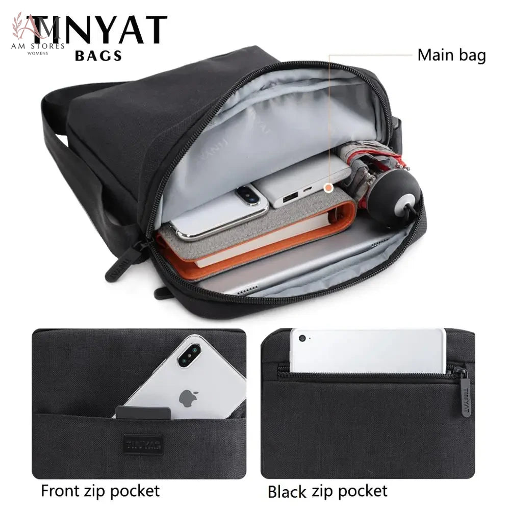 TINYAT Men's Waterproof Crossbody Bag - view 3